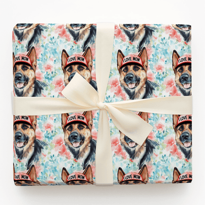 Mom's Favorite German Shepherd - Wrapping Paper - Aspen & Arlo