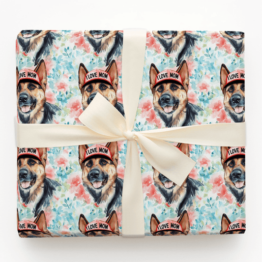Mom's Favorite German Shepherd - Wrapping Paper - Aspen & Arlo