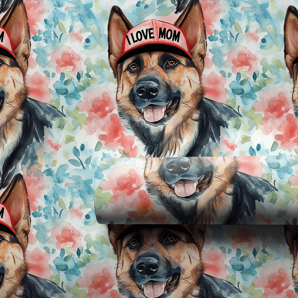 Mom's Favorite German Shepherd - Wrapping Paper - Aspen & Arlo