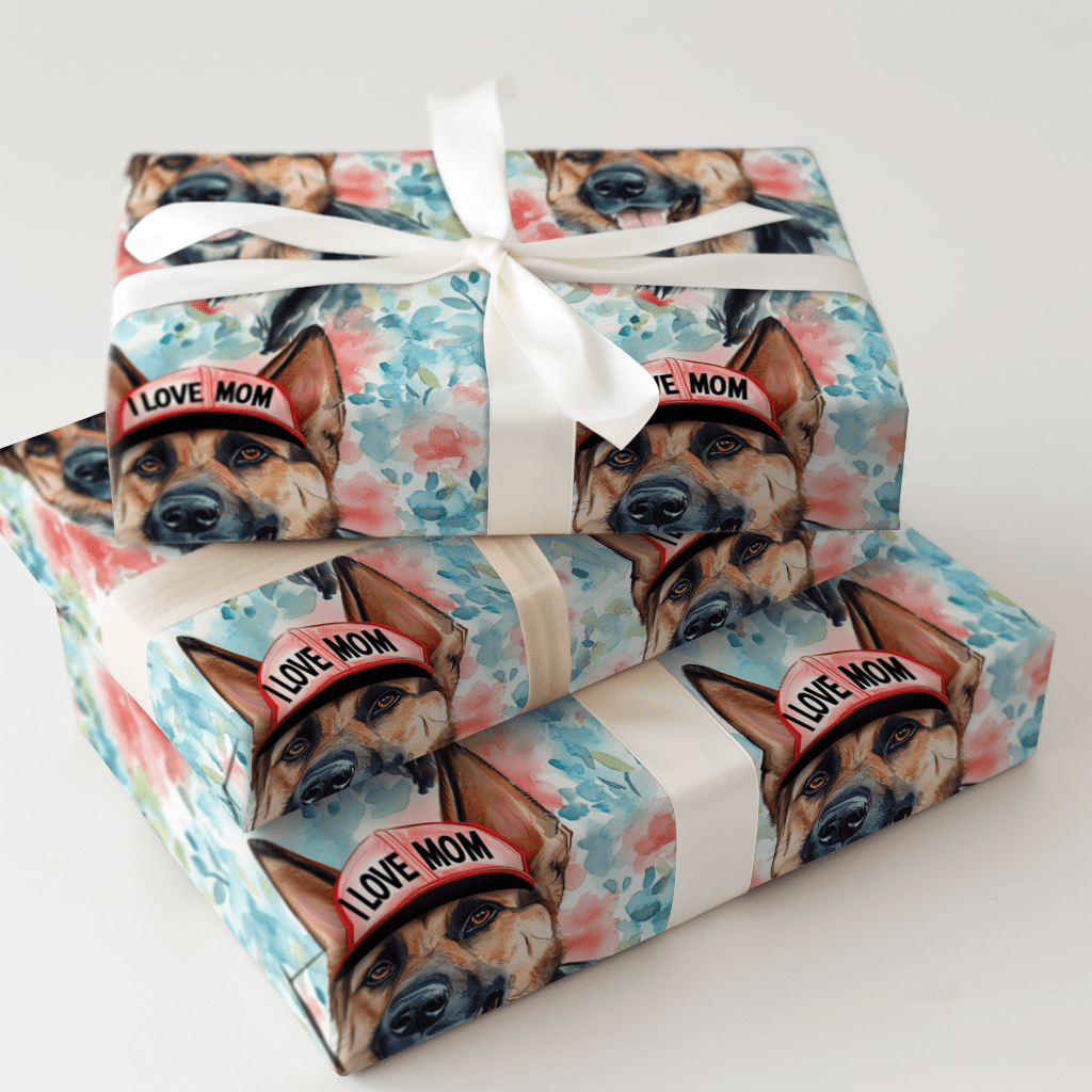 Mom's Favorite German Shepherd - Wrapping Paper - Aspen & Arlo