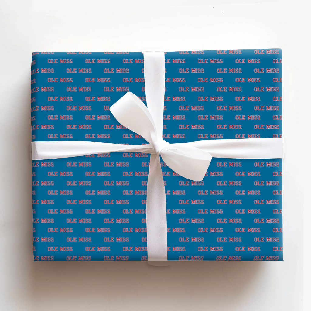Ole Miss Lettered - Wrapping Paper - Aspen & Arlo