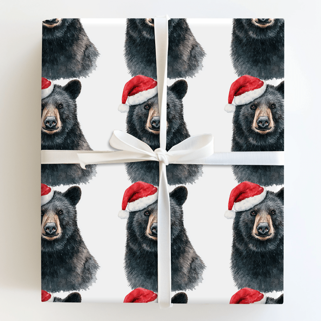Berry Merry Bear - Wrapping Paper - Aspen & Arlo