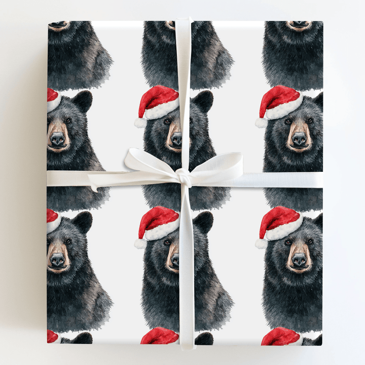 Berry Merry Bear - Wrapping Paper - Aspen & Arlo