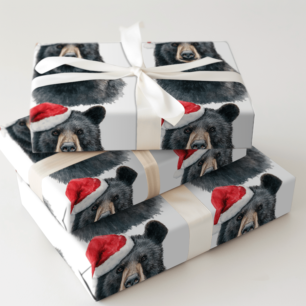 Berry Merry Bear - Wrapping Paper - Aspen & Arlo