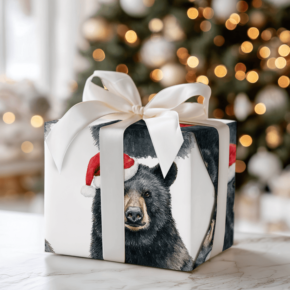 Berry Merry Bear - Wrapping Paper - Aspen & Arlo