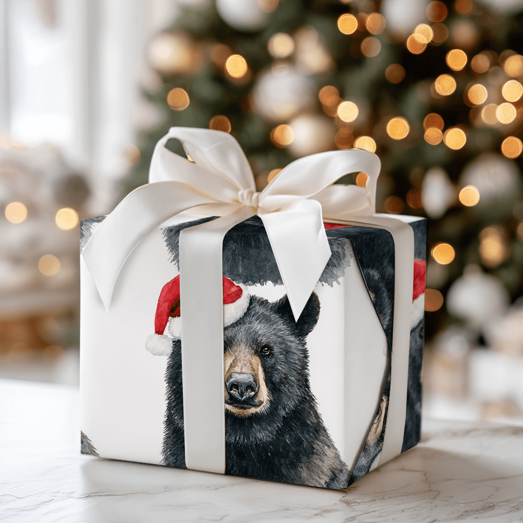 Berry Merry Bear - Wrapping Paper - Aspen & Arlo