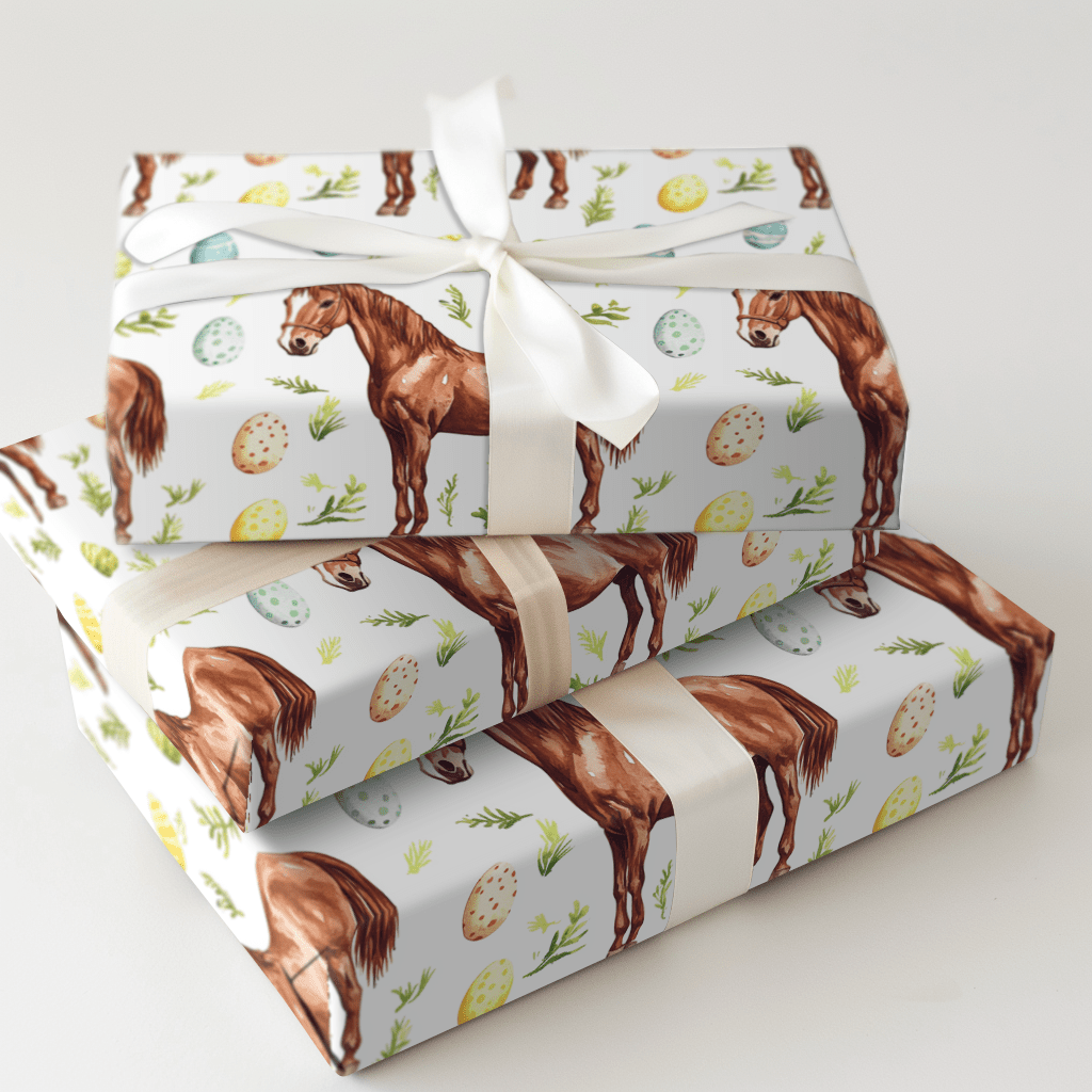 Eggs and Equestrian - Wrapping Paper - Aspen & Arlo