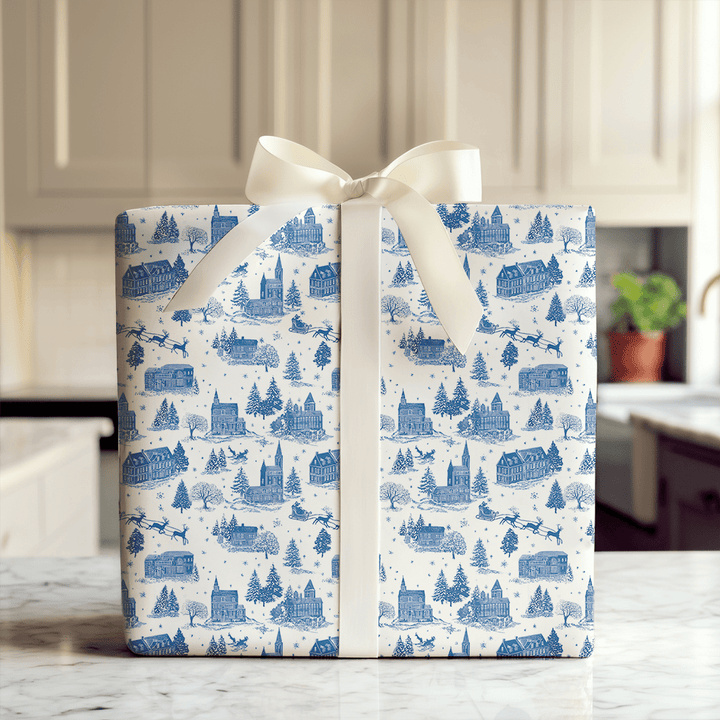 Airmail to the Pole - Wrapping Paper - Aspen & Arlo