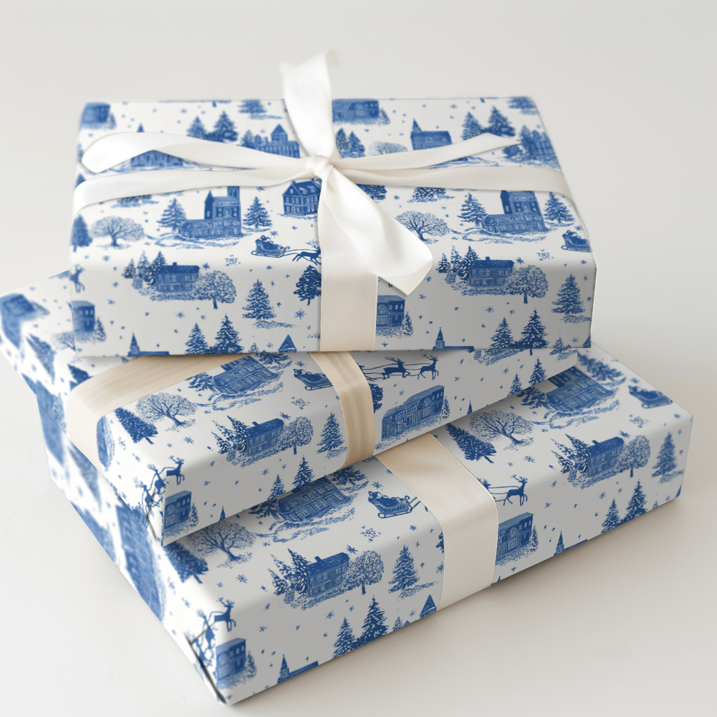 Airmail to the Pole - Wrapping Paper - Aspen & Arlo