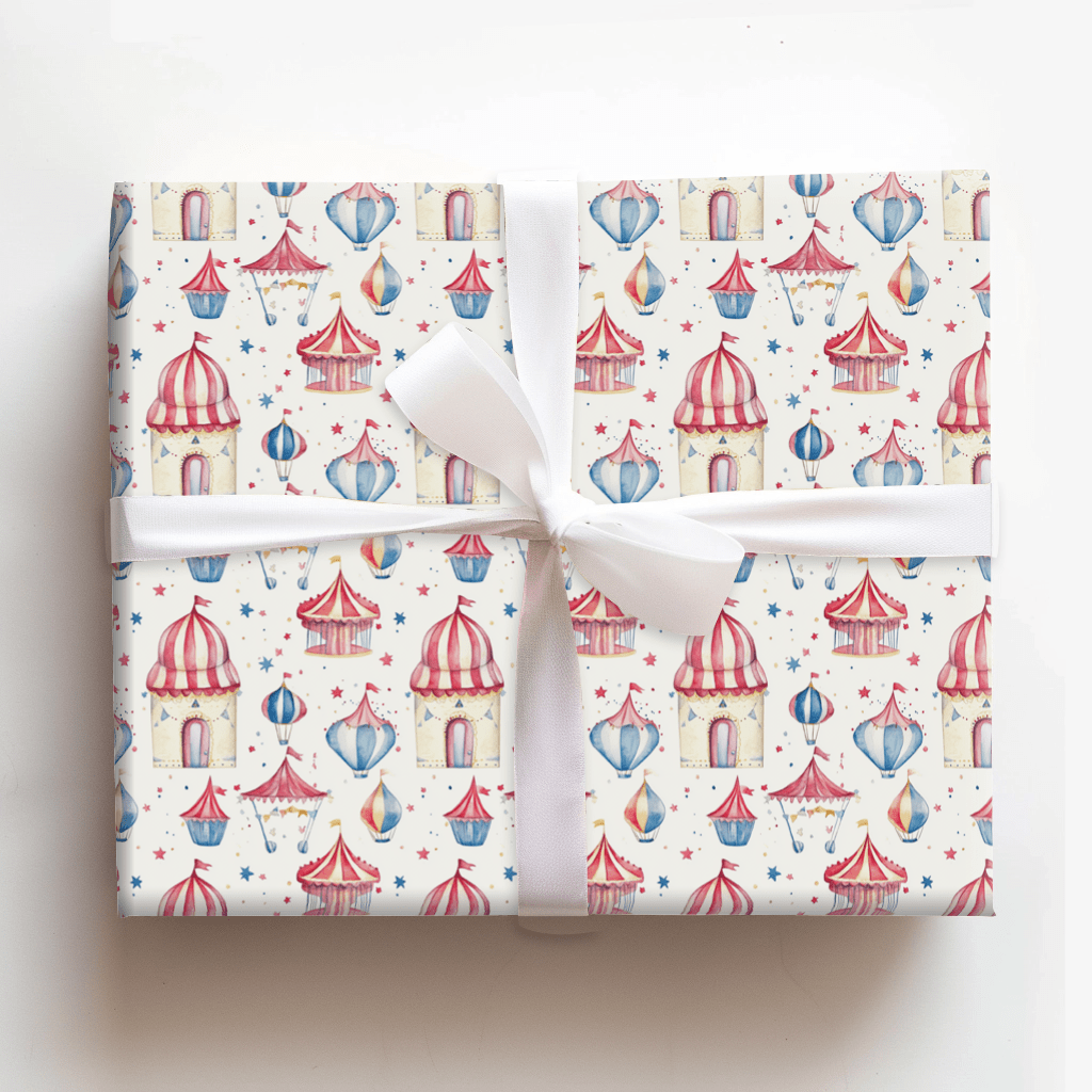 Circus Rings and Spotlights - Wrapping Paper - Aspen & Arlo