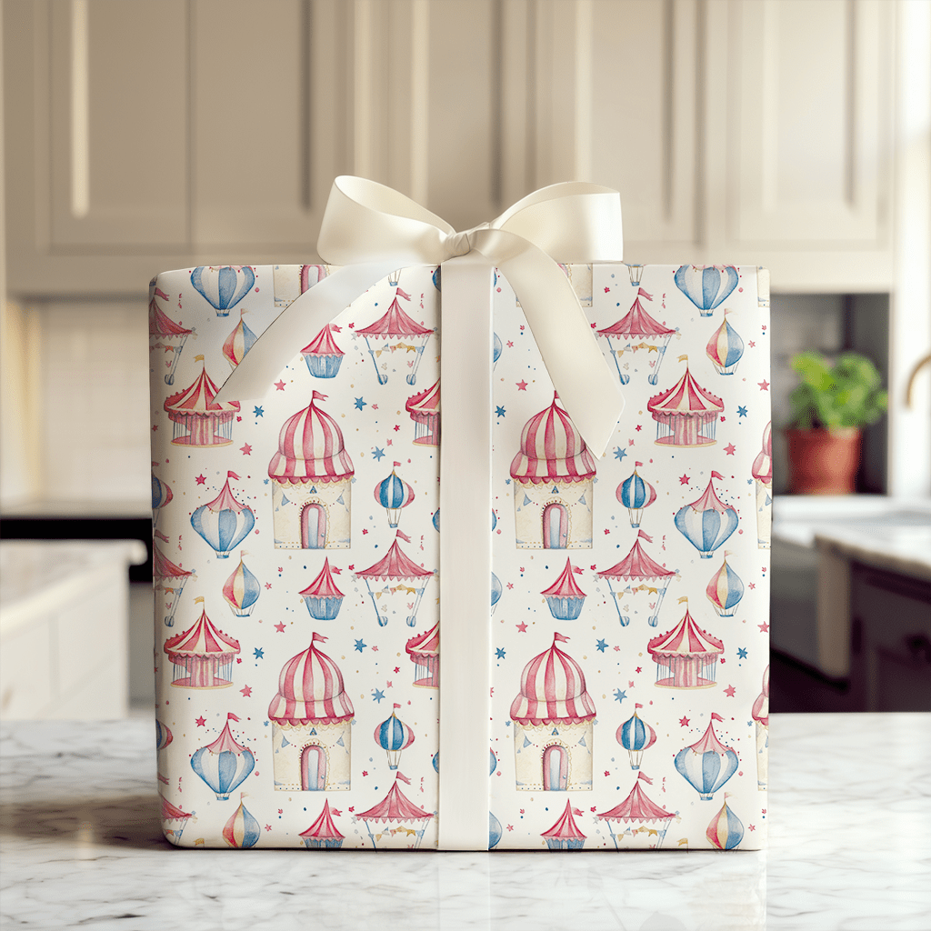 Circus Rings and Spotlights - Wrapping Paper - Aspen & Arlo