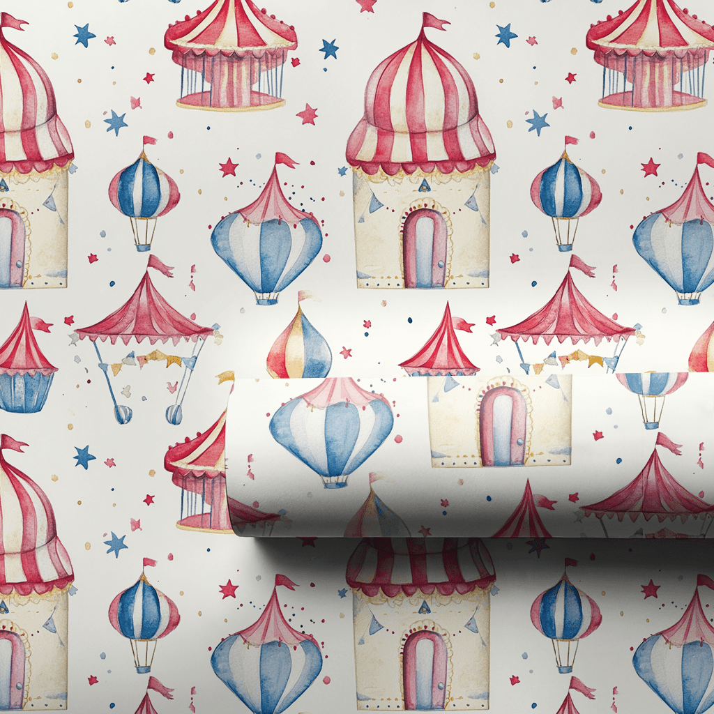 Circus Rings and Spotlights - Wrapping Paper - Aspen & Arlo