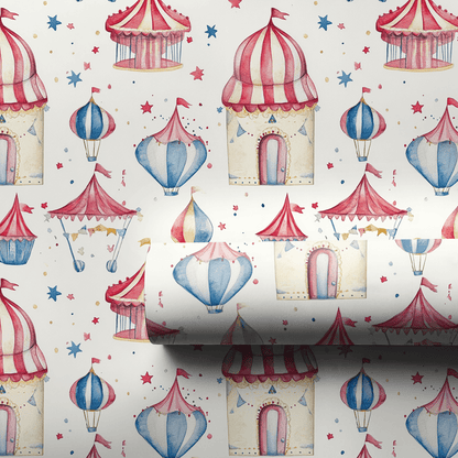 Circus Rings and Spotlights - Wrapping Paper - Aspen & Arlo