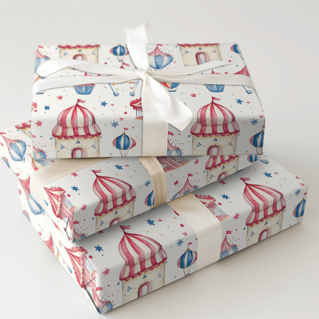 Circus Rings and Spotlights - Wrapping Paper - Aspen & Arlo