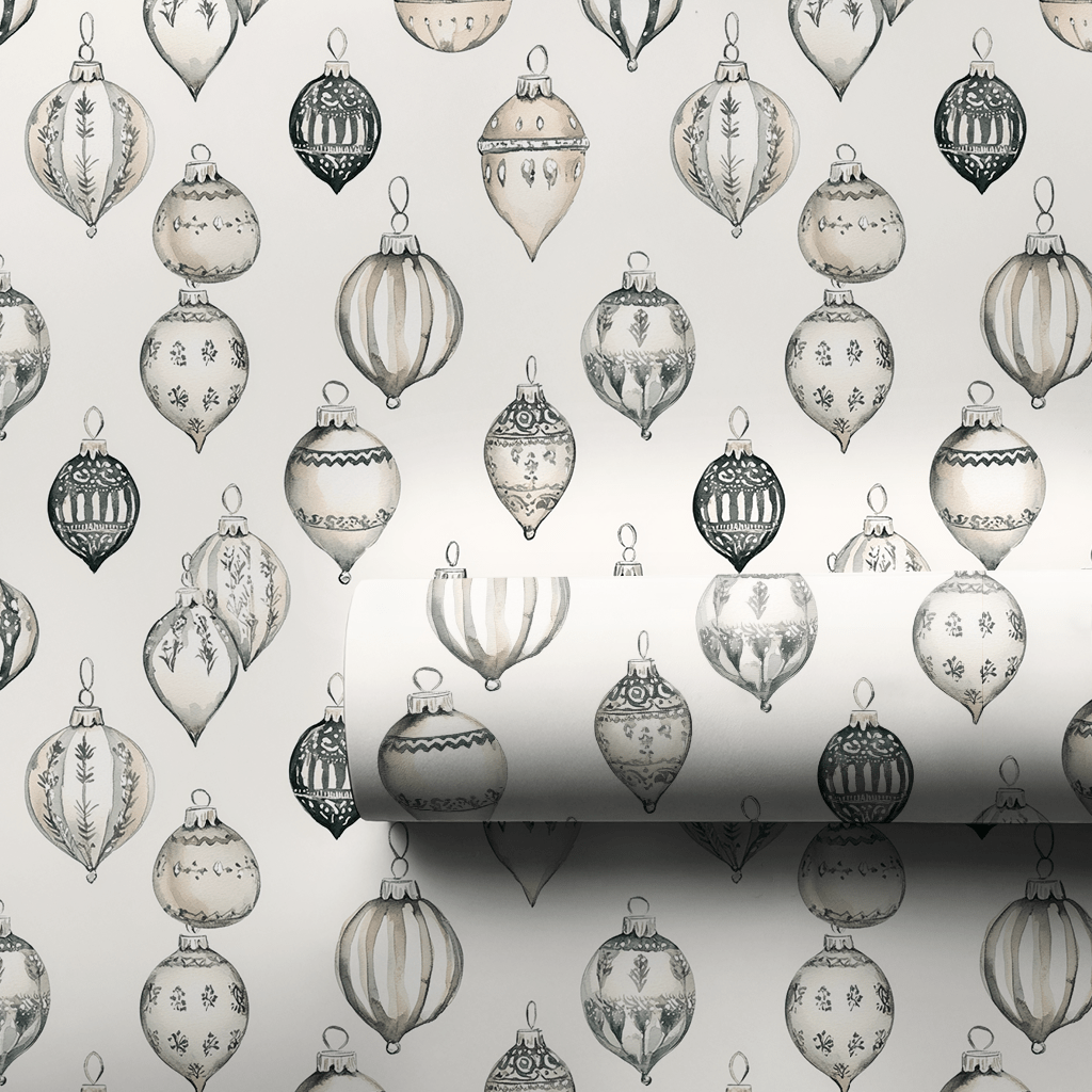 Shimmer Silver - Wrapping Paper - Aspen & Arlo