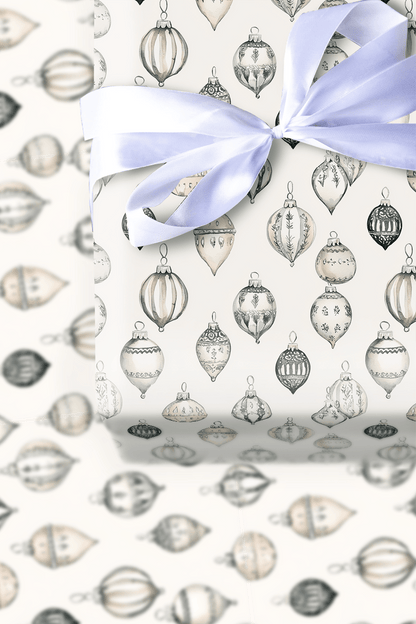 Shimmer Silver - Wrapping Paper - Aspen & Arlo