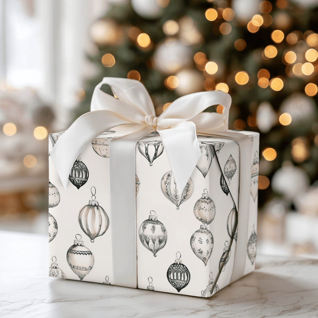 Shimmer Silver - Wrapping Paper - Aspen & Arlo