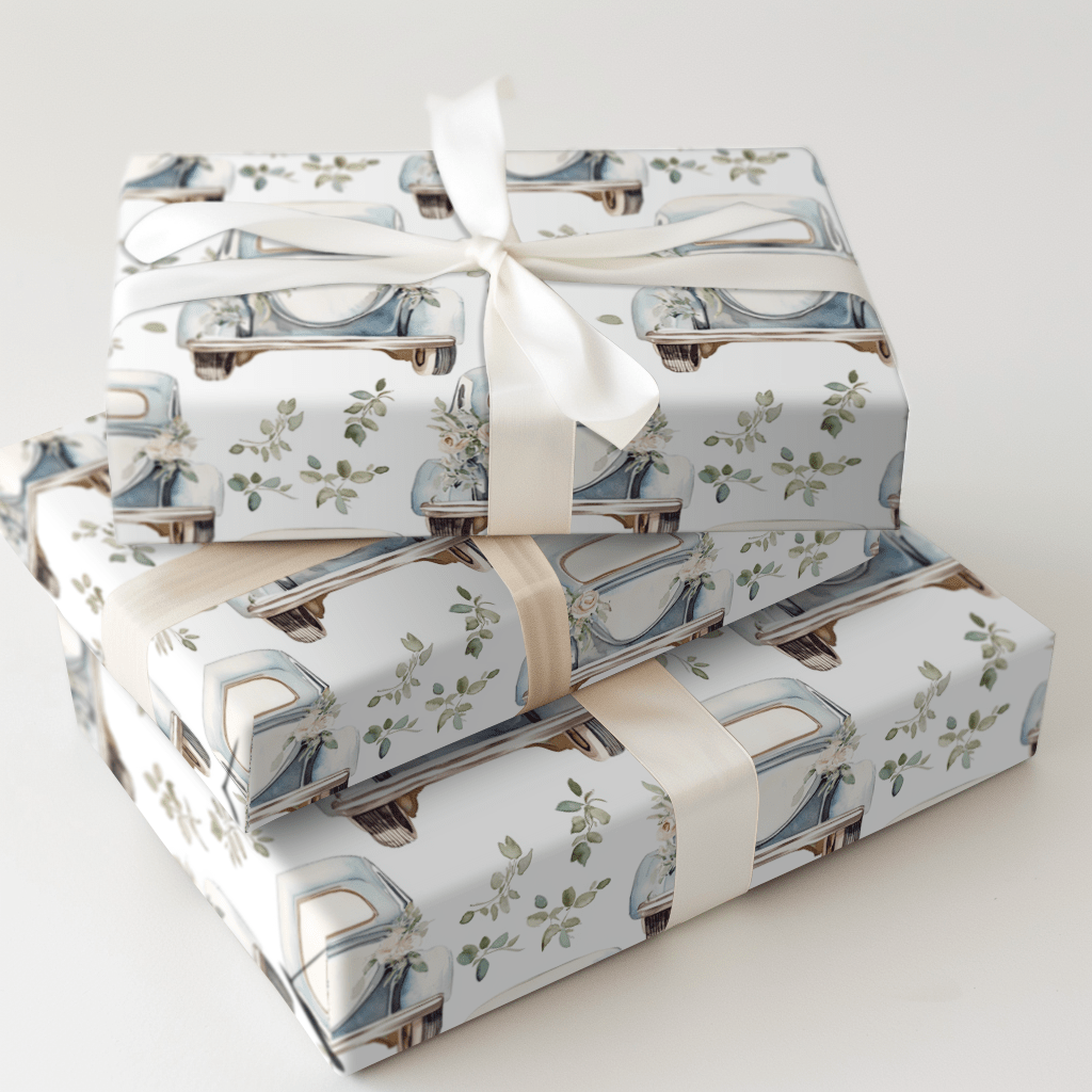 Blue Departure - Wrapping Paper - Aspen & Arlo