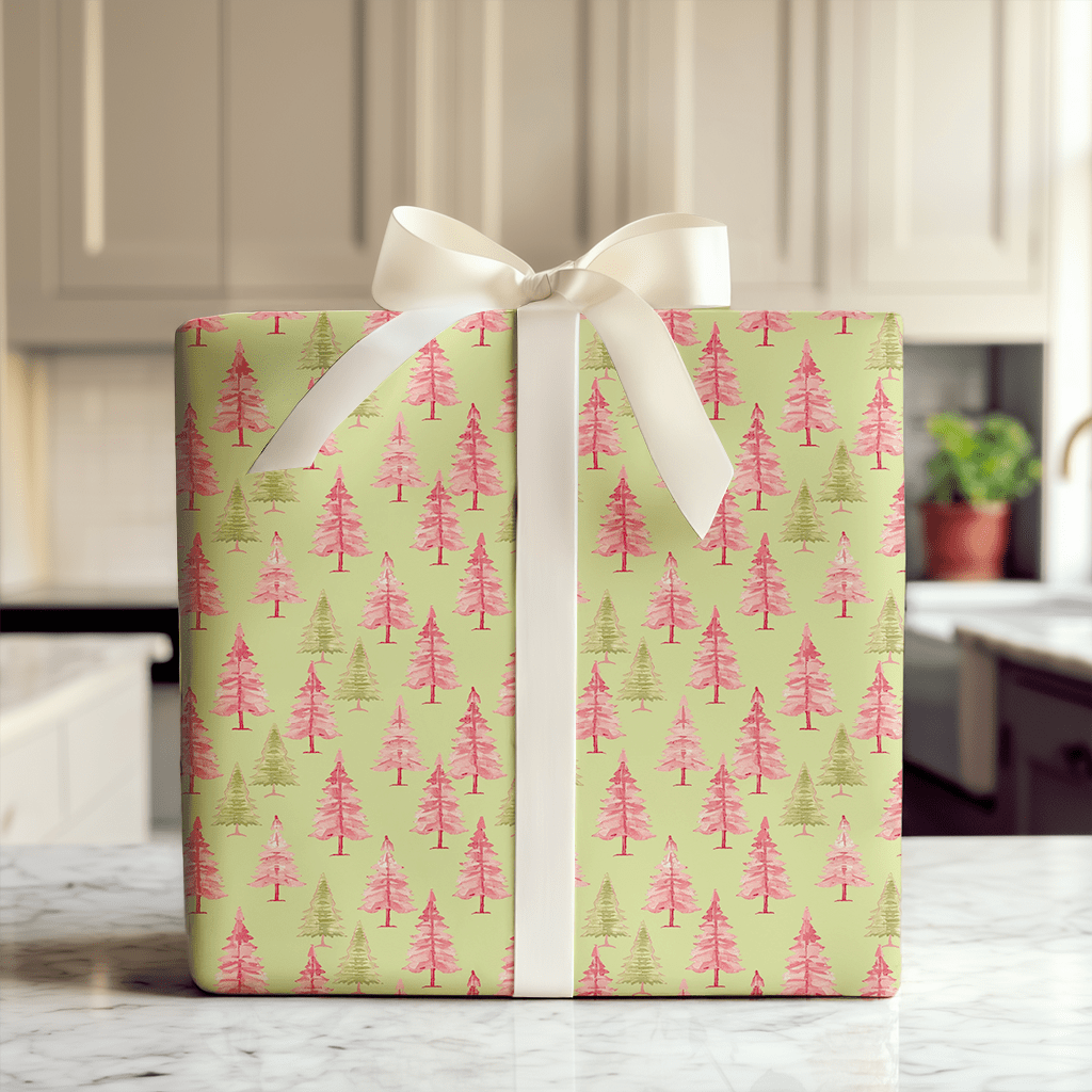 A Pink Holiday - Wrapping Paper - Aspen & Arlo