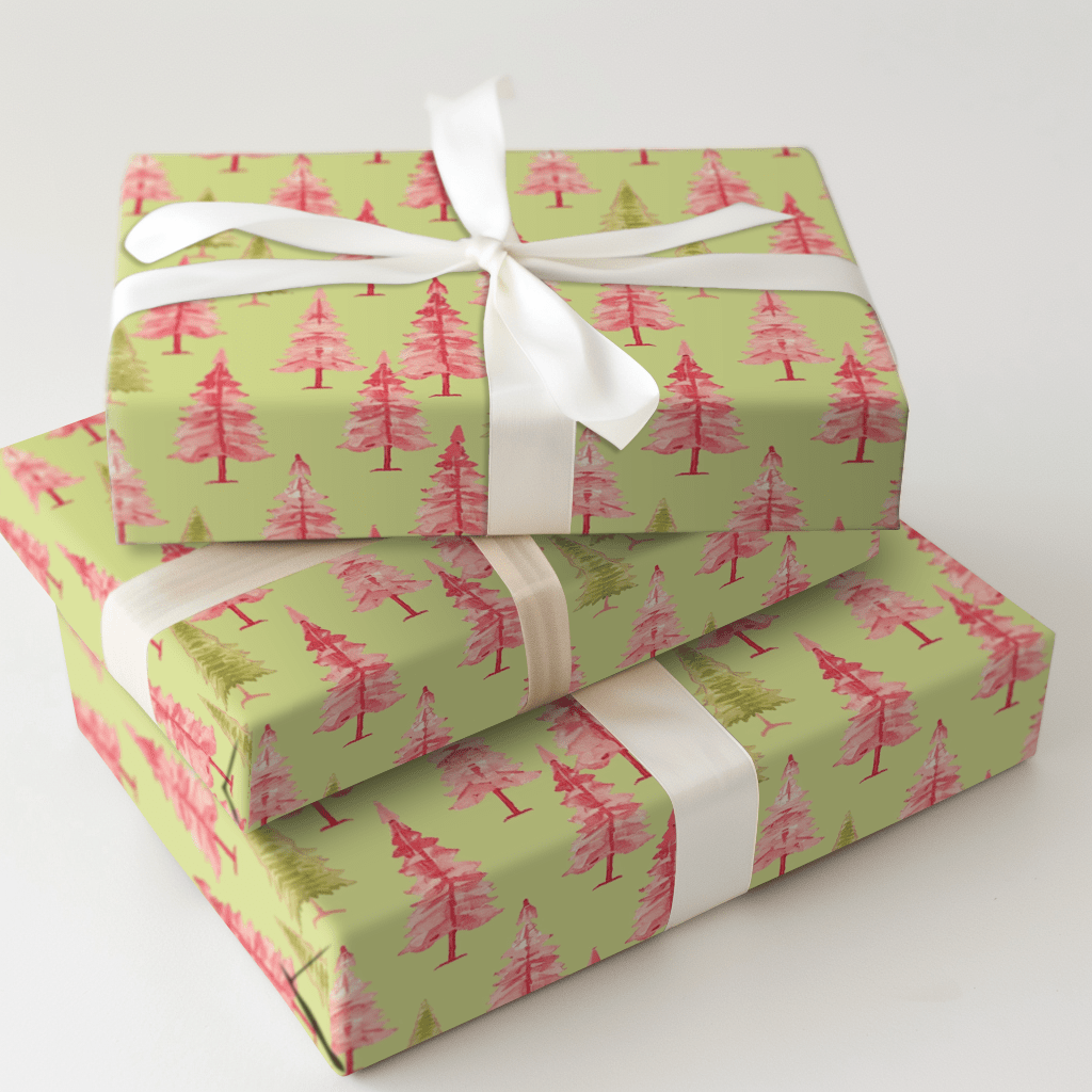 A Pink Holiday - Wrapping Paper - Aspen & Arlo