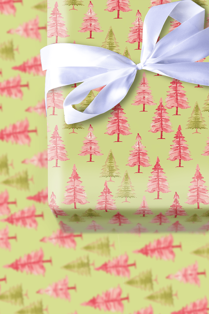 A Pink Holiday - Wrapping Paper - Aspen & Arlo