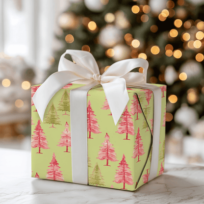 A Pink Holiday - Wrapping Paper - Aspen & Arlo