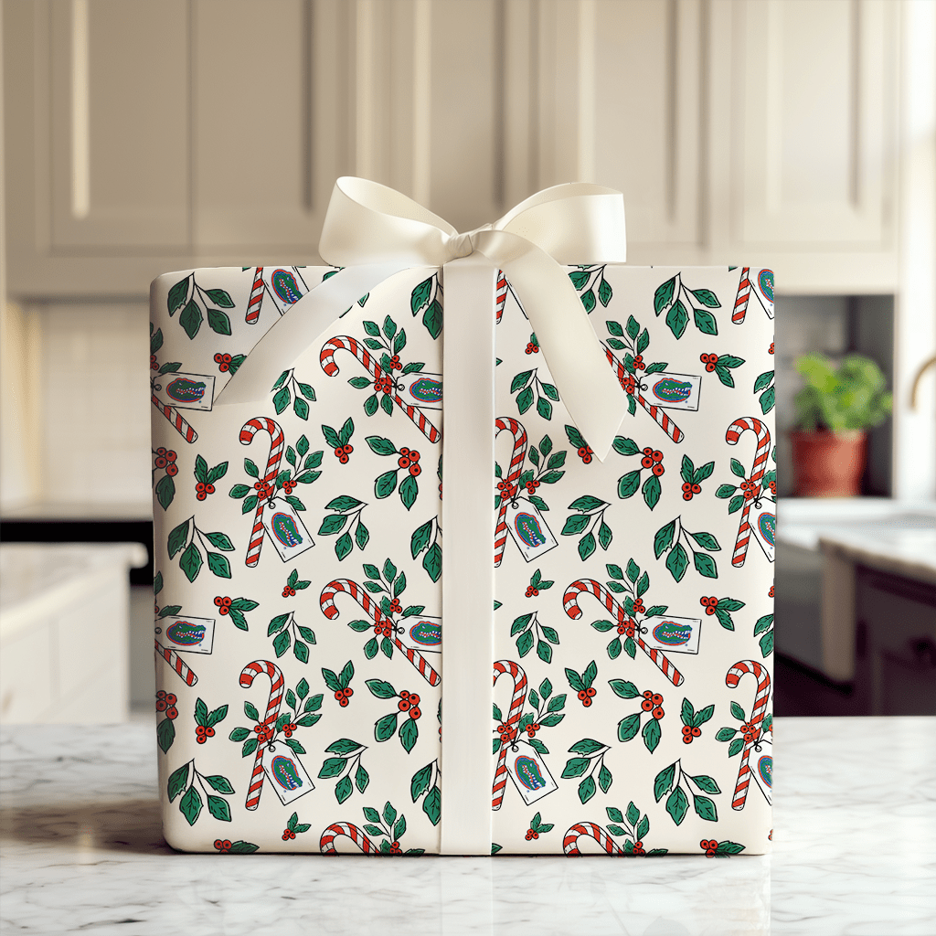 Peppermint Gators - Wrapping Paper - Aspen & Arlo
