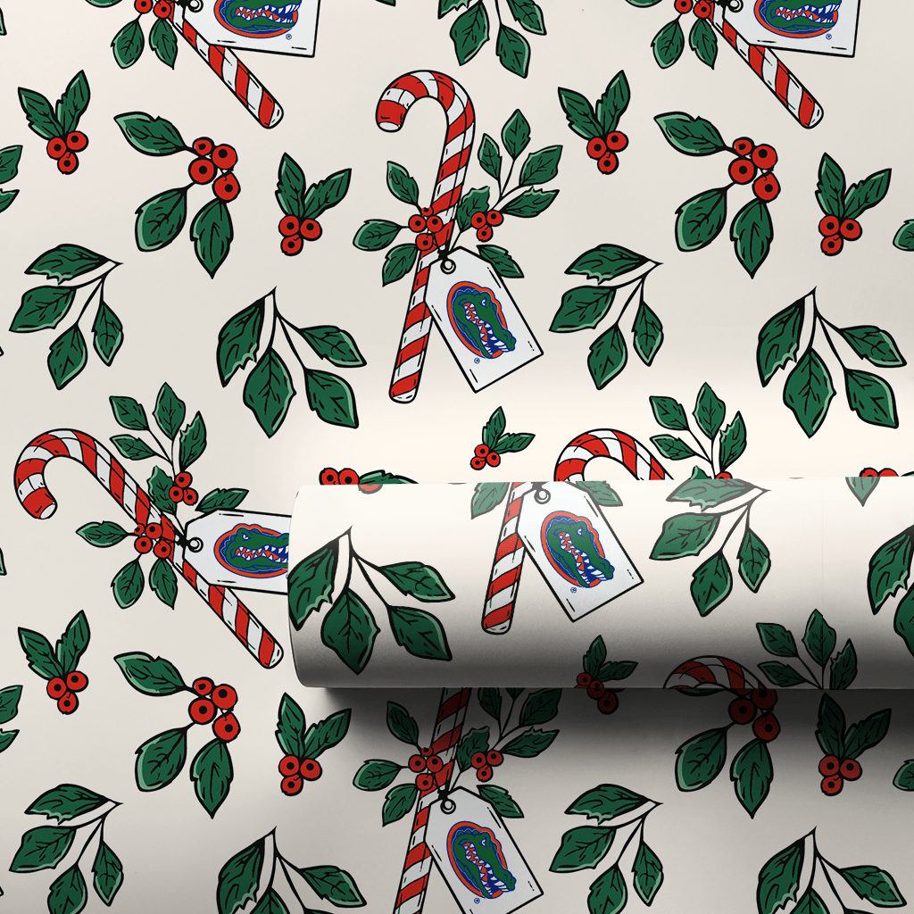 Peppermint Gators - Wrapping Paper - Aspen & Arlo