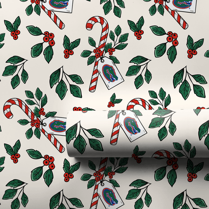 Peppermint Gators - Wrapping Paper - Aspen & Arlo