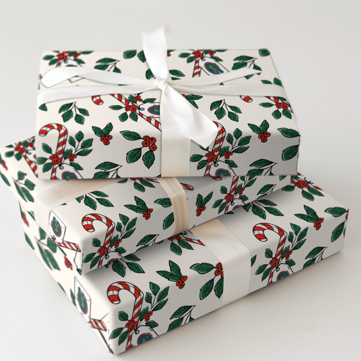 Peppermint Gators - Wrapping Paper - Aspen & Arlo