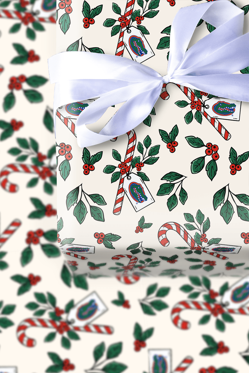 Peppermint Gators - Wrapping Paper - Aspen & Arlo