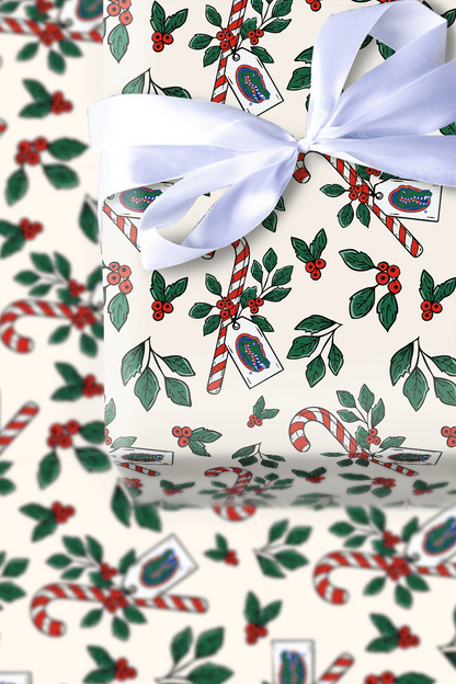 Peppermint Gators - Wrapping Paper - Aspen & Arlo