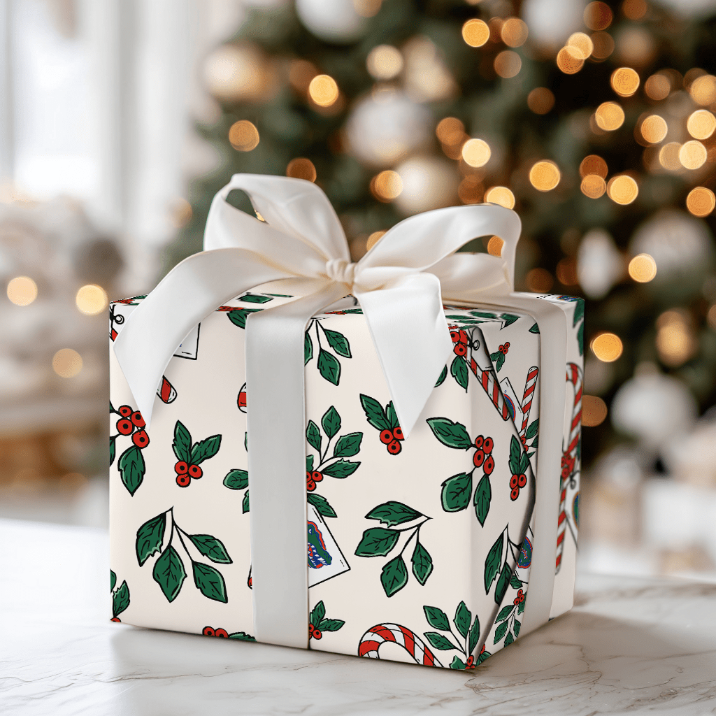 Peppermint Gators - Wrapping Paper - Aspen & Arlo