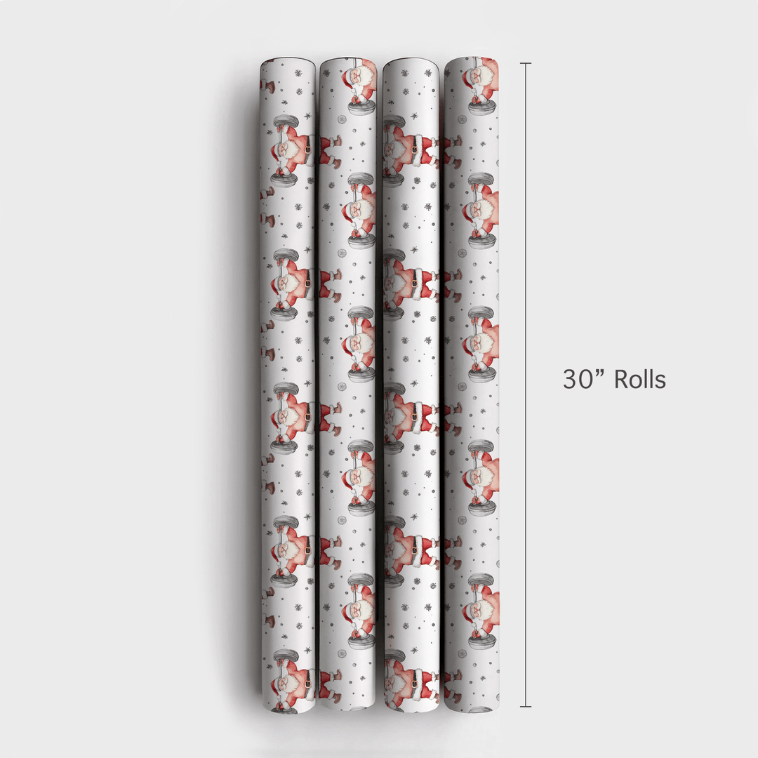 Santa's Swoll Season - Wrapping Paper - Aspen & Arlo