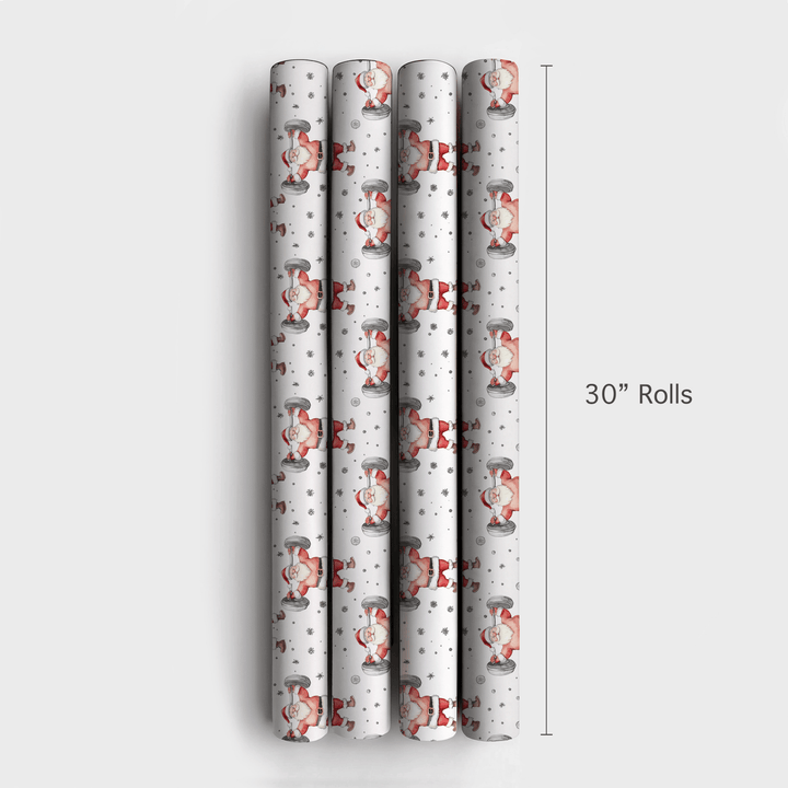 Santa's Swoll Season - Wrapping Paper - Aspen & Arlo