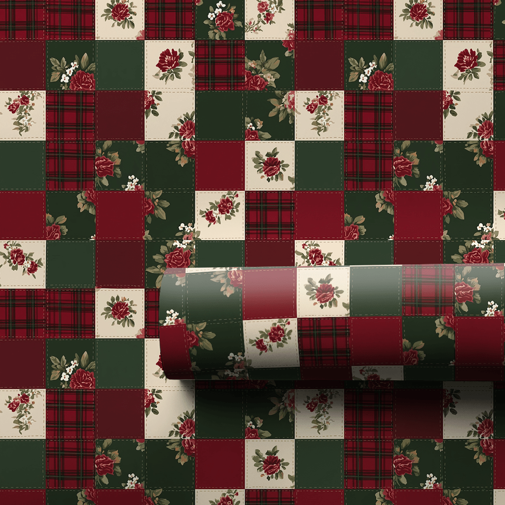 Yuletide Patchwork - Wrapping Paper - Aspen & Arlo