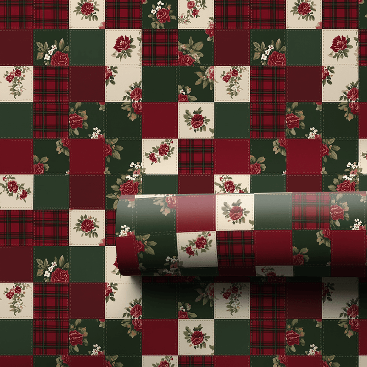 Yuletide Patchwork - Wrapping Paper - Aspen & Arlo
