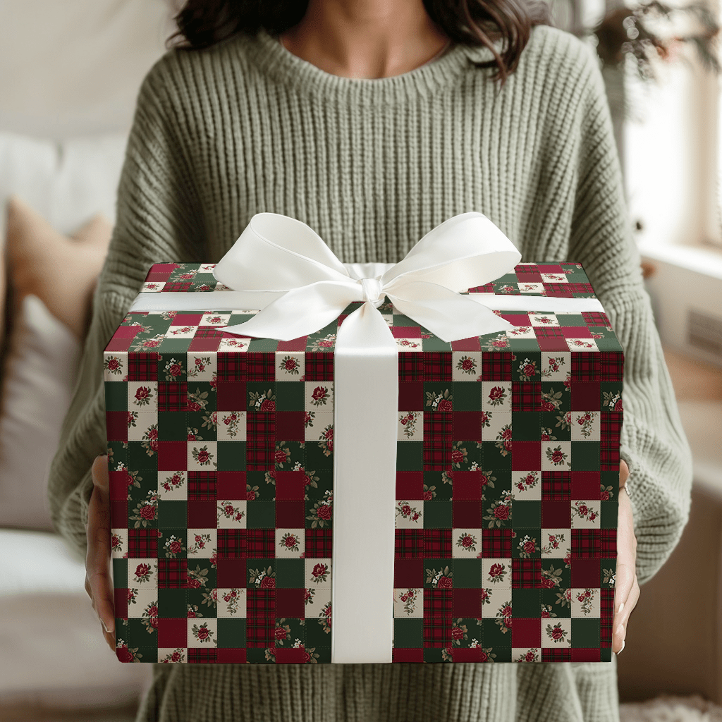 Yuletide Patchwork - Wrapping Paper - Aspen & Arlo