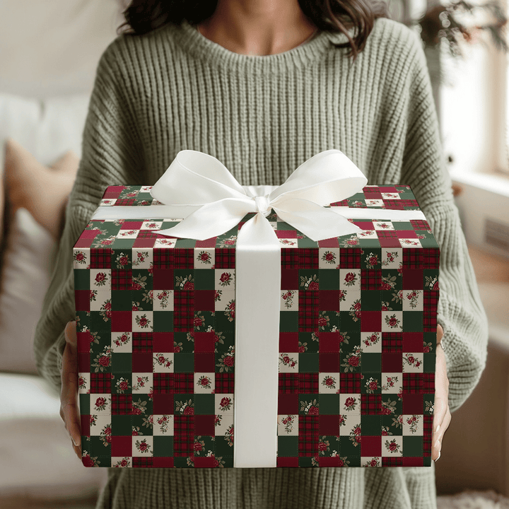 Yuletide Patchwork - Wrapping Paper - Aspen & Arlo