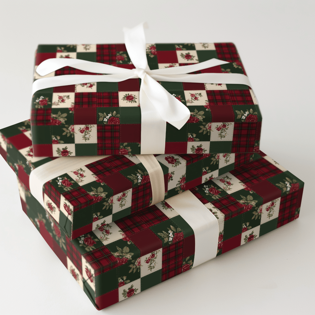 Yuletide Patchwork - Wrapping Paper - Aspen & Arlo