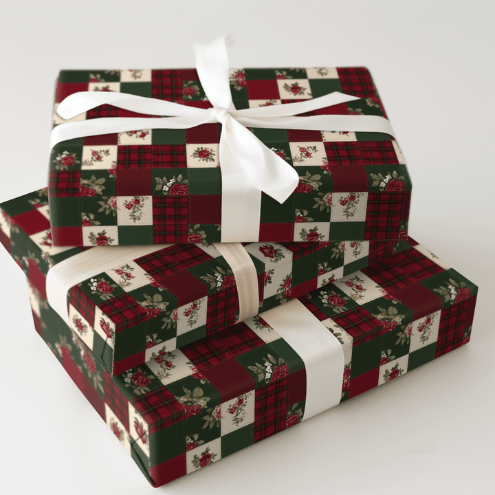 Yuletide Patchwork - Wrapping Paper - Aspen & Arlo