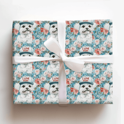Mom's Favorite Maltese - Wrapping Paper - Aspen & Arlo