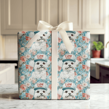 Mom's Favorite Maltese - Wrapping Paper - Aspen & Arlo