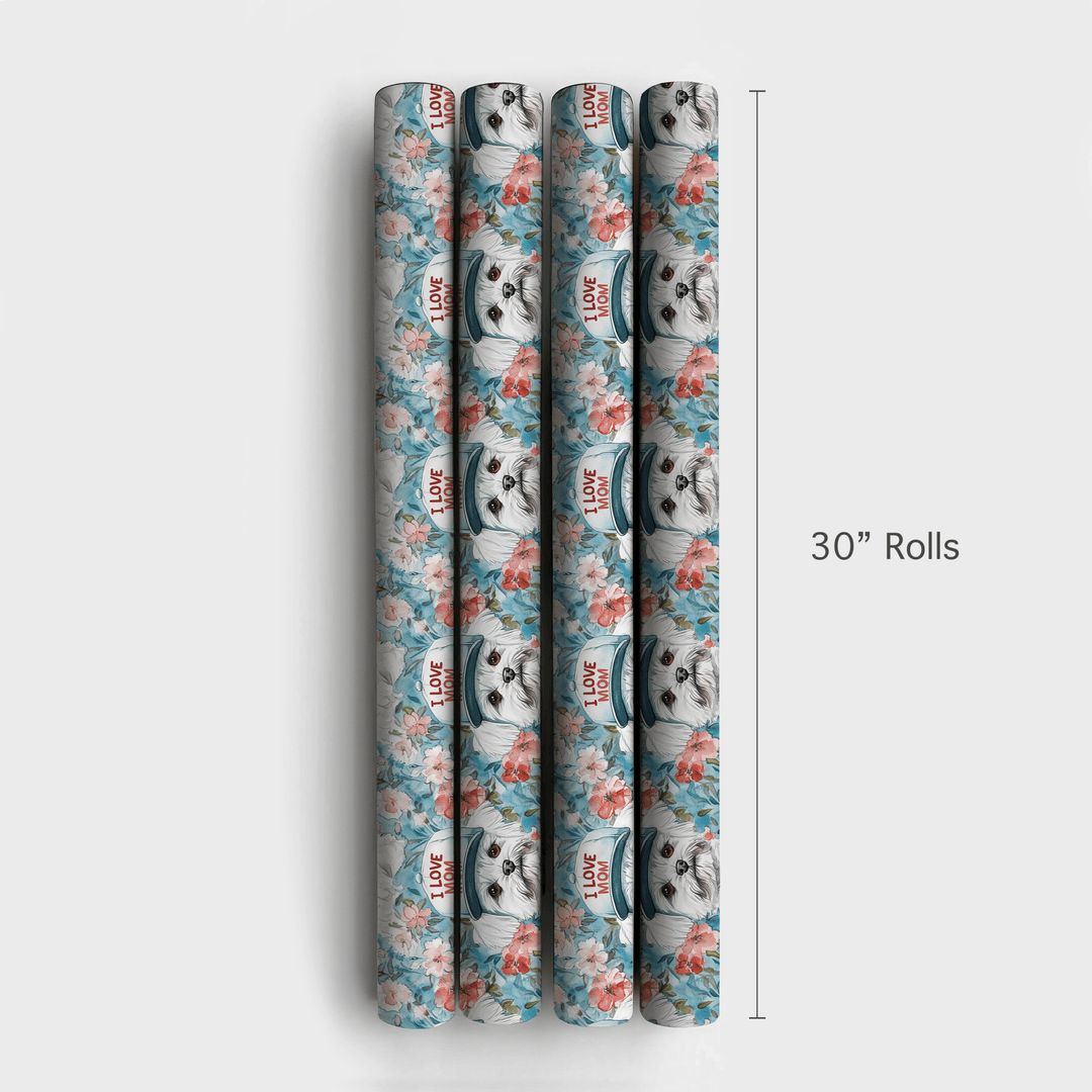 Mom's Favorite Maltese - Wrapping Paper - Aspen & Arlo