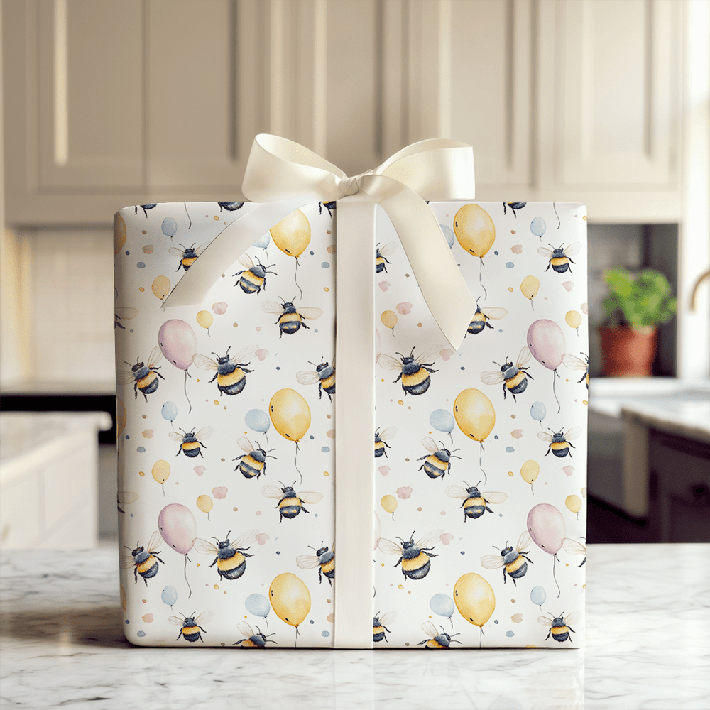 Bee Happy - Wrapping Paper - Aspen & Arlo