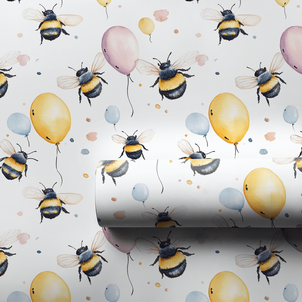 Bee Happy - Wrapping Paper - Aspen & Arlo