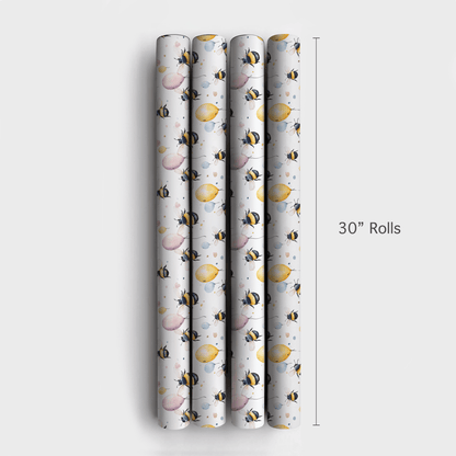 Bee Happy - Wrapping Paper - Aspen & Arlo