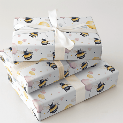 Bee Happy - Wrapping Paper - Aspen & Arlo