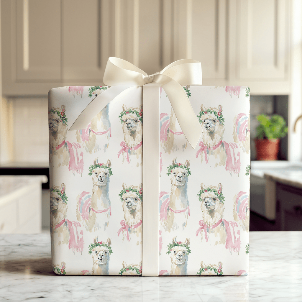 Noel Llama - Wrapping Paper - Aspen & Arlo