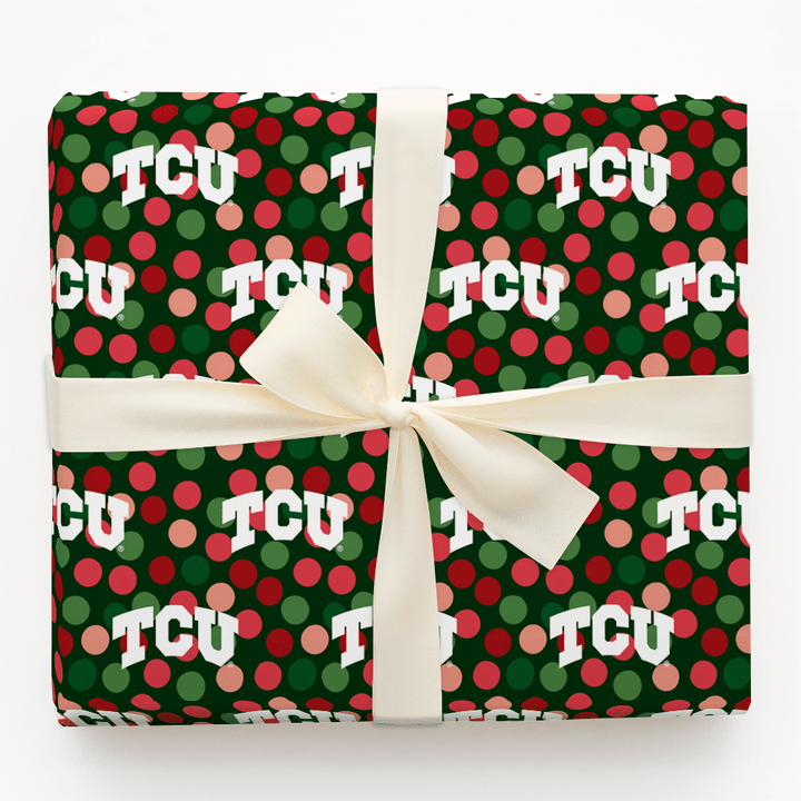 TCU Winter Dot - Wrapping Paper - Aspen & Arlo